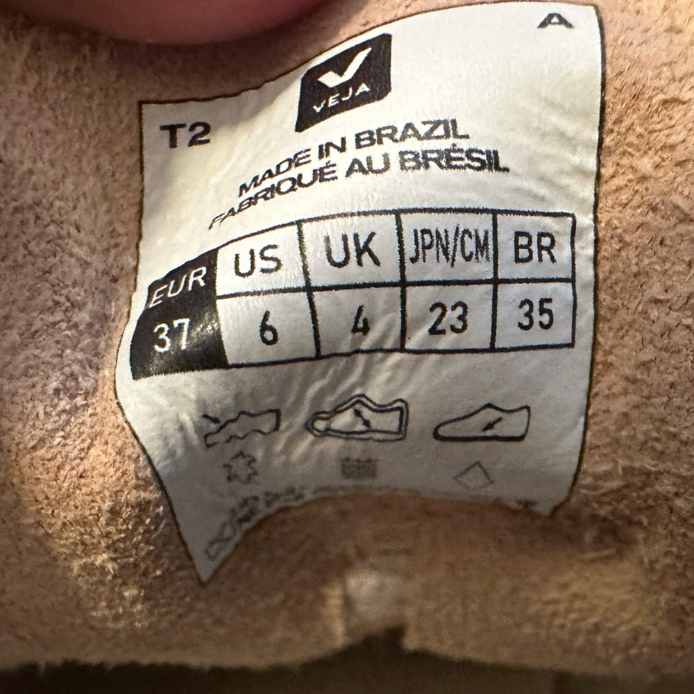 Veja EXCELLENT V-10 suede multico peach sneakers - pink/lavender/tan/butter -6 - Picture 14 of 16